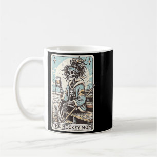 Taza De Café Tarjeta divertida de esqueleto de mamá de hockey