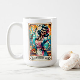 Taza De Café Tarjeta Mamá Tarot desquiciada