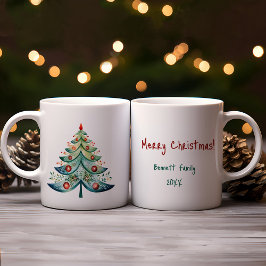 Taza De Café Tarjeta navideña de navidad