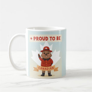 Taza De Café Tarjeta Orgulloso de Ser Canadiense