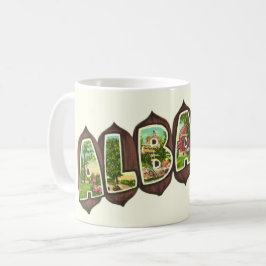 Taza De Café Tarjeta postal antigua de Albany Georgia