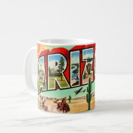 Taza De Café Tarjeta postal antigua de Arizona 