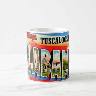 Taza De Café Tarjeta postal antigua de Tuscaloosa Alabama