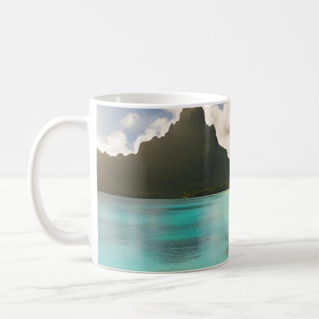 Taza De Café Tarjeta postal de Bora Bora (Izquierda)