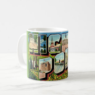 Taza De Café Tarjeta postal de High Point Carolina del Norte
