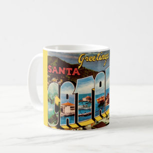 Taza De Café Tarjeta postal de la isla de Santa Catalina