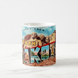Taza De Café Tarjeta postal de Mt Rushmore de Dakota del Sur 