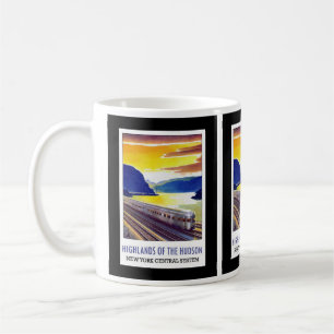 Taza De Café Tarjeta postal de póster de viaje vintage de New Y