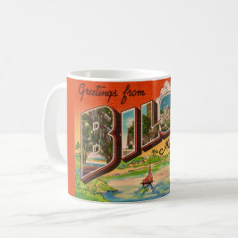 Taza De Café Tarjeta postal de saludos de Biloxi Mississippi