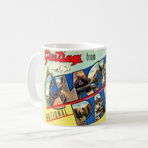 Taza De Café Tarjeta postal de saludos de Glacier Park