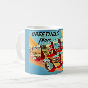 Taza De Café Tarjeta postal de Wells Beach ME