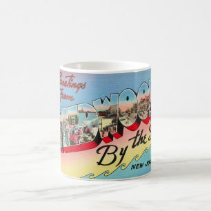 Taza De Café Tarjeta postal de Wildwood junto al mar