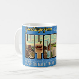 Taza De Café Tarjeta postal de Wyoming