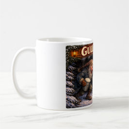 Taza De Café Tarjeta postal del Gully Gawk islandés Yule Lad