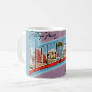 Taza De Café Tarjeta postal retro Elizabeth NJ