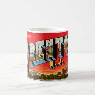 Taza De Café Tarjeta postal retro Trenton NJ