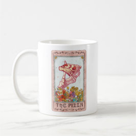 Taza De Café Tarjeta Tarot La Pizza Funny Tarot Skeleton Tarot
