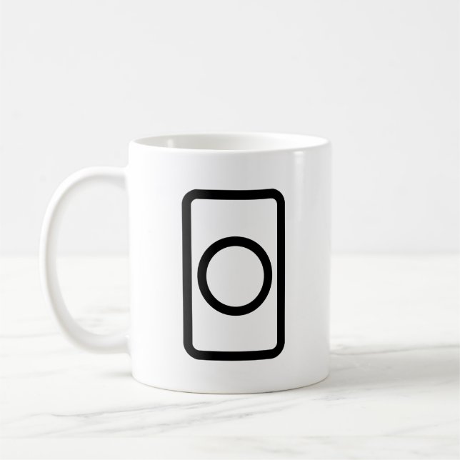 Taza De Café Tarjeta Zener | Círculo hueco (Izquierda)