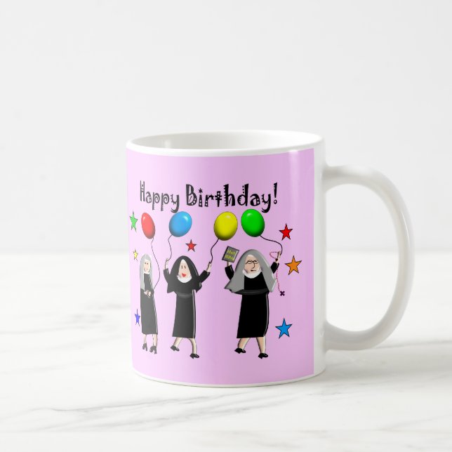 Taza De Café Tarjetas y regalos del feliz cumpleaños de la (Derecha)