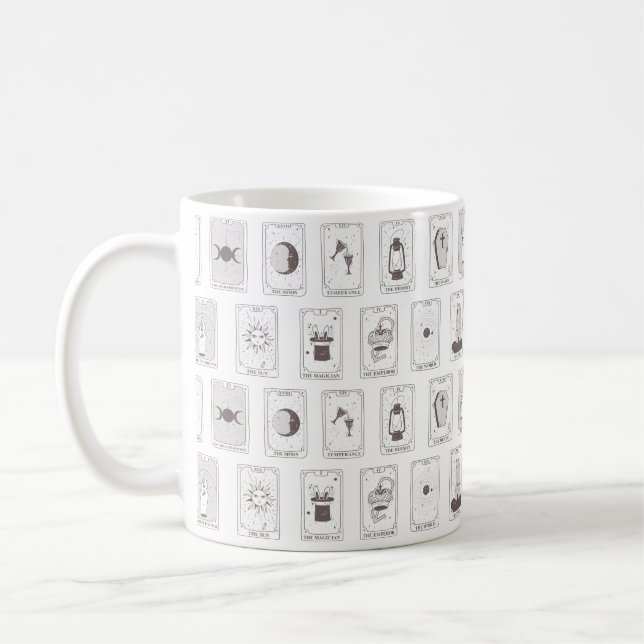 Taza De Café Tarot Card Mug Estética Gótica (Izquierda)
