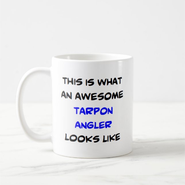 Taza De Café tarpon angler, impresionante (Izquierda)