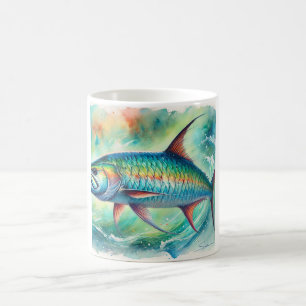 Taza De Café Tarpon fish 051024AREF147 - Watercolor