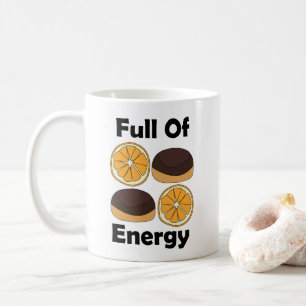 Taza De Café Tarta De Naranja De Chocolate Jaffa Llena De Energ