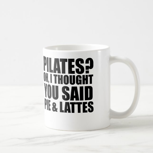 Taza De Café tarta de pilates y latas (Derecha)