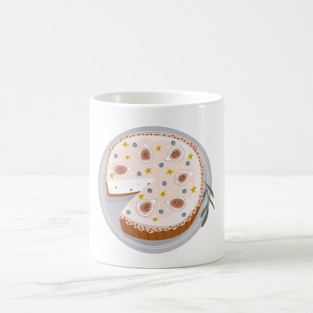 Taza De Café Tarta De Queso Redonda (Subido por el creador)