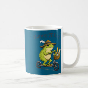 Taza De Café Tarta del día feliz 3.14 scooter rana divertido pr