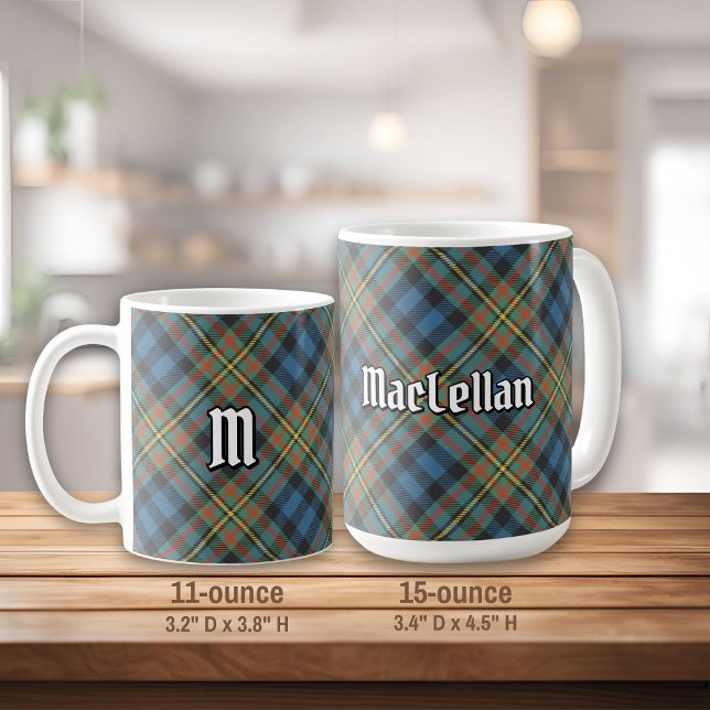Taza De Café Tartan Antiguo del Clan MacLellan (Subido por el creador)
