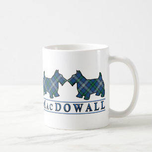 Taza De Café Tartan Clan MacDowall Perros Scottie Escoceses