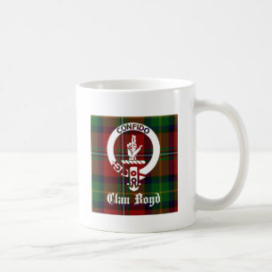 Taza De Café Tartan del blasón del clan Boyd