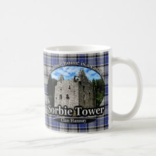 Taza De Café Tartán del castillo de la torre de Hannay Sorbie