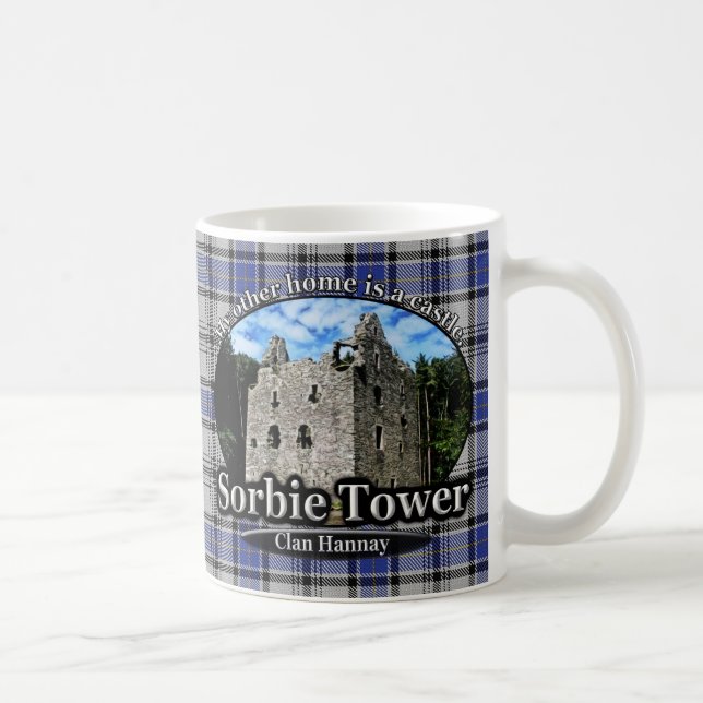 Taza De Café Tartán del castillo de la torre de Hannay Sorbie (Derecha)