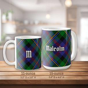 Taza De Café Tartan del Clan Malcolm