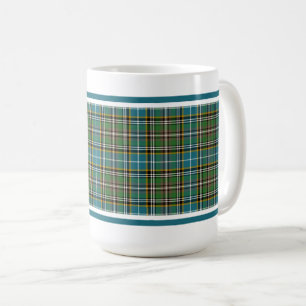 Taza De Café Tartán en desodoración Placa Irlandesa Azul