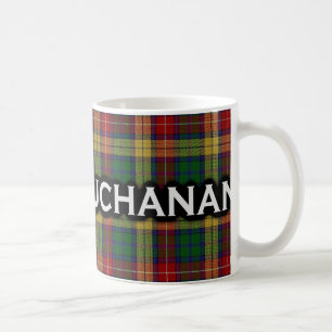 Taza De Café Tartán escocés de Buchanan del clan