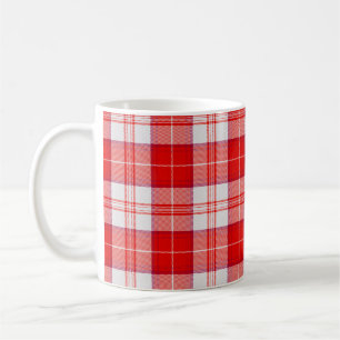 Taza De Café Tartan Escocés de Cuadros Clan Rojo Menzies