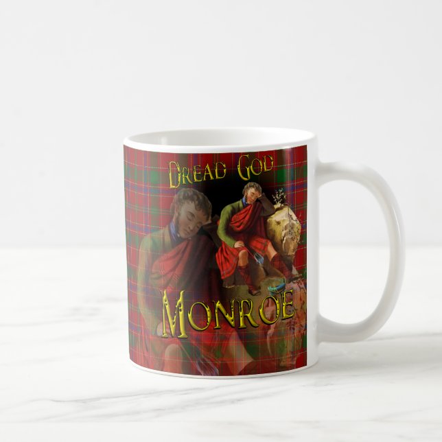 Taza De Café Tartán escocés de Monroe Munro del clan (Derecha)