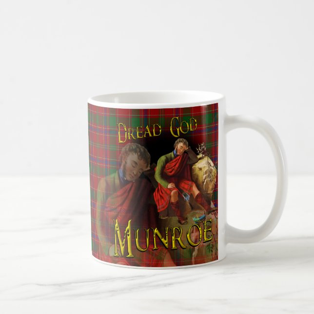 Taza De Café Tartán escocés de Munroe Munro del clan (Derecha)