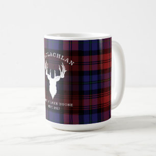 Taza De Café Tartan Plaid Clan MacLachlan Casa de Lago Familiar