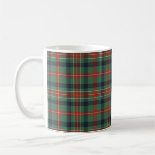 Taza De Café Tartan Plaid de Navidad de Lujo