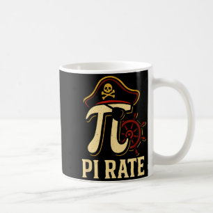 Taza De Café Tasa de pirata divertida matemáticas pirata día Pi
