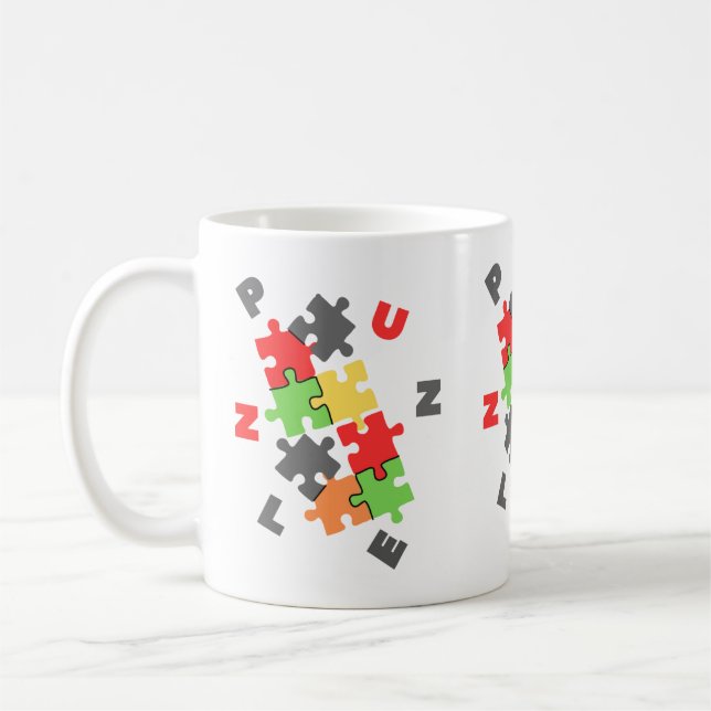 Taza De Café Tasa de rompecabezas (Izquierda)