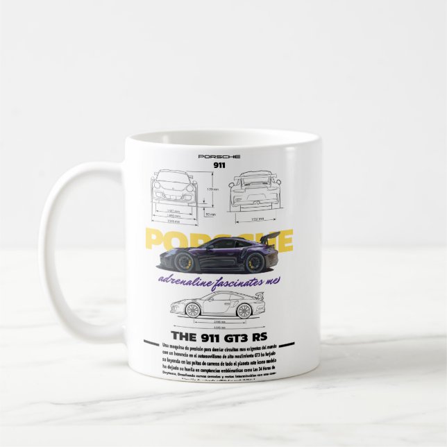 Taza De Café Tasa Porsche GT3 RS  (Izquierda)