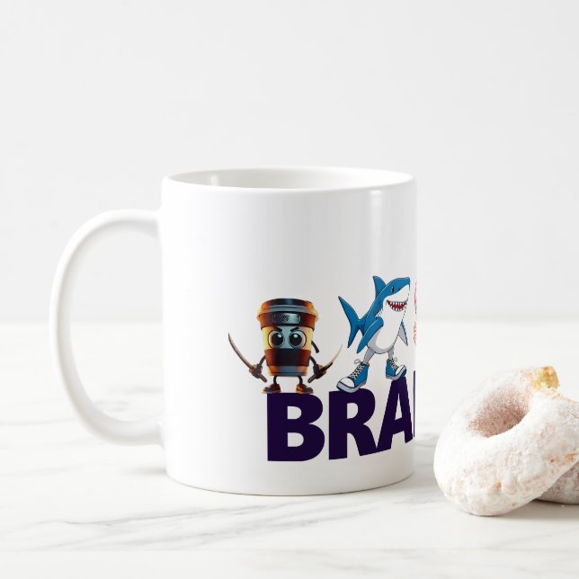 Taza De Café Tasse Brainrot (Con donut)
