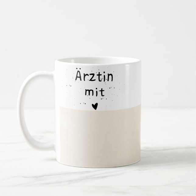 Taza De Café Tasse für Ärztinnen mit Herz (Izquierda)