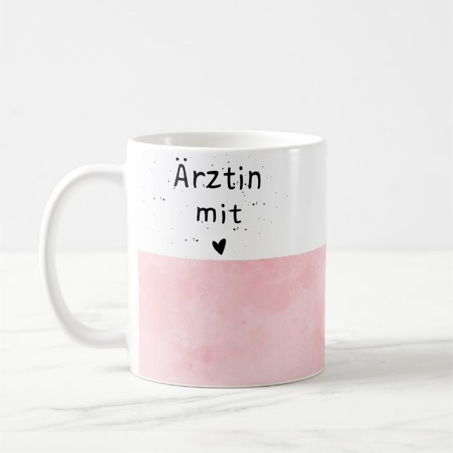 Taza De Café Tasse für Ärztinnen mit Herz (Izquierda)