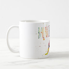 Taza De Café Tasse im Yoga-Aquarell-Design